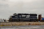 NS GP60 Locomotive making moves in the yard